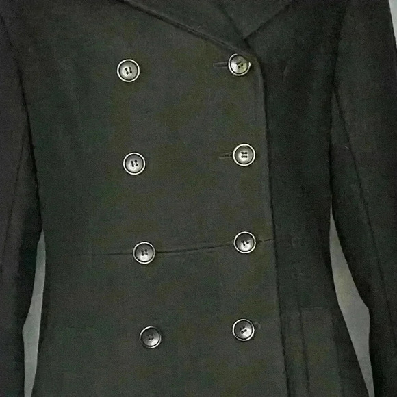 Jason Kole Black Wool Peacoat - Picture 6 of 9